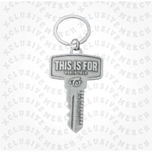 Twice THIS IS FOR Tour Merch— OFFICIAL EXCLUSIVE Metal Key Ring Keychain